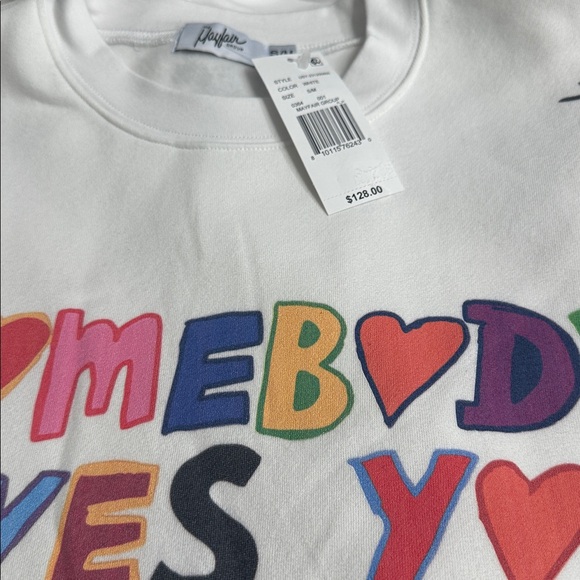 NWT THE MAYFAIR GROUP Somebody Loves You Sweatshirt - Picture 8 of 9